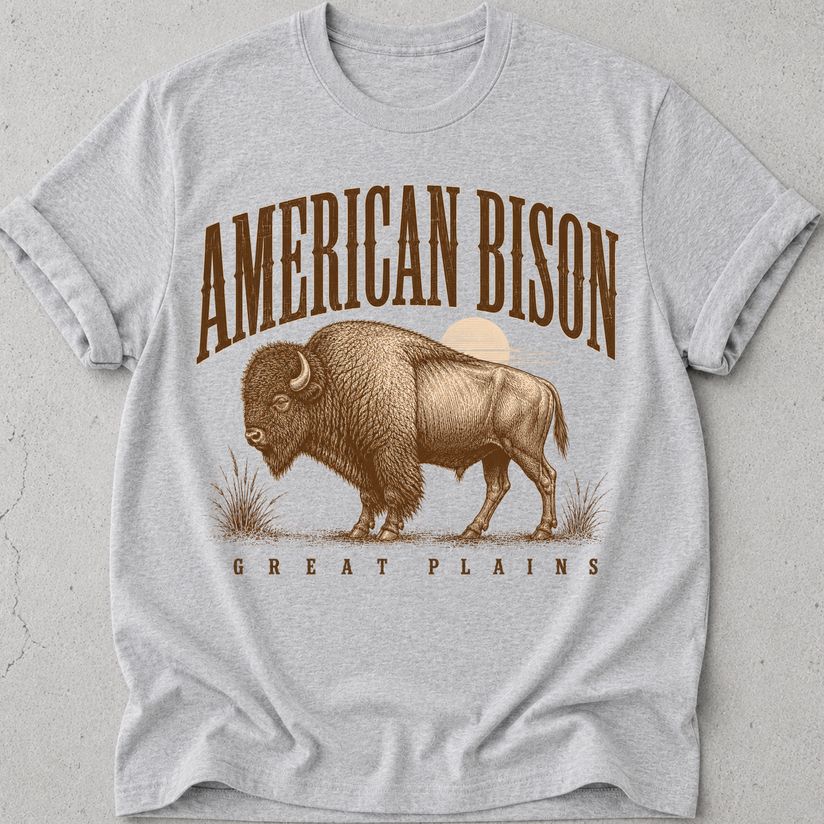 American Bison Great Plains T-Shirt