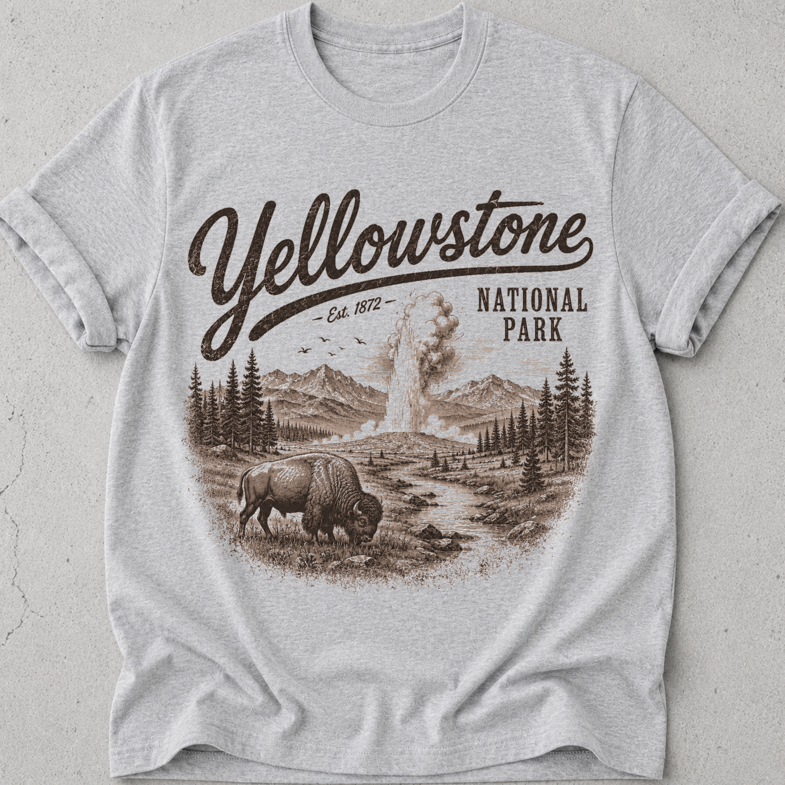 Yellowstone Vintage Bison T-Shirt