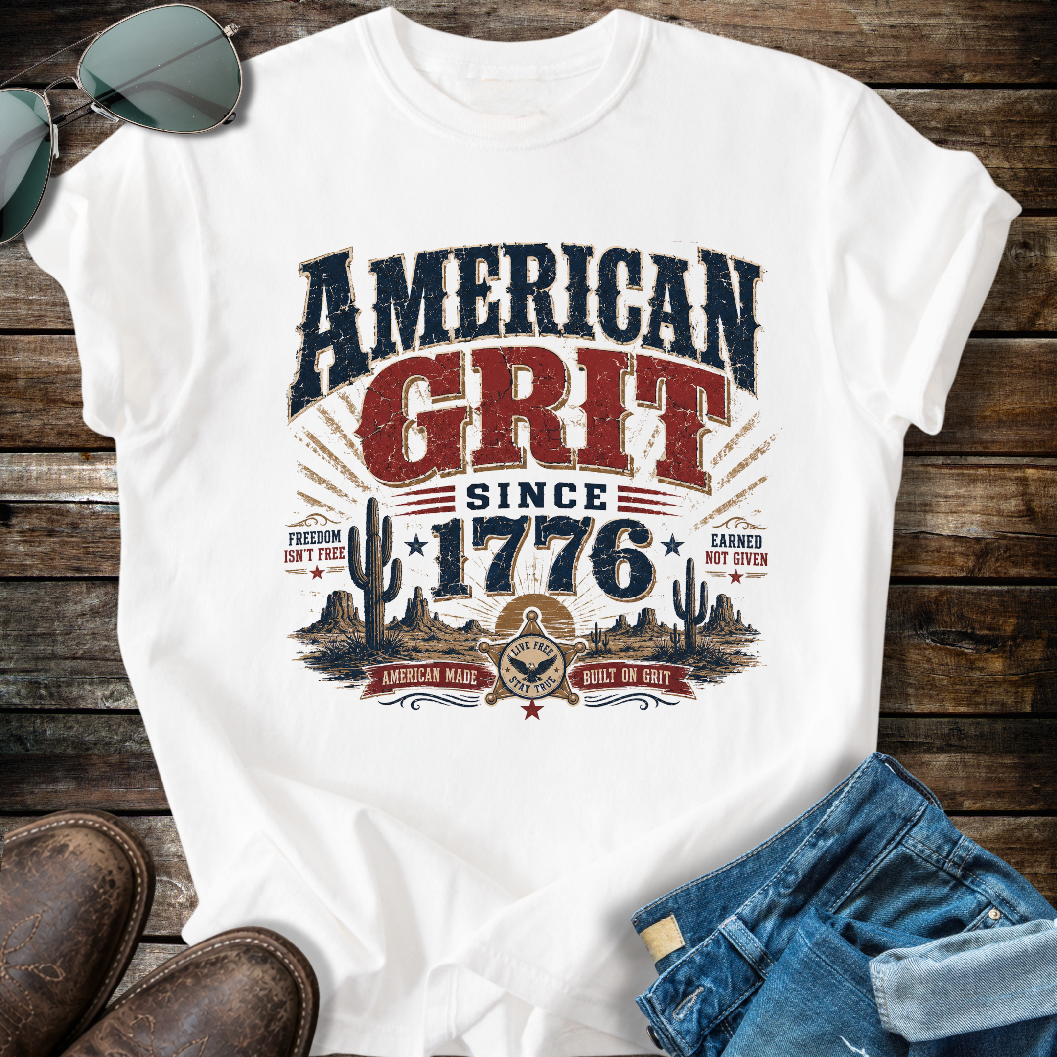 American Grid T-shirt