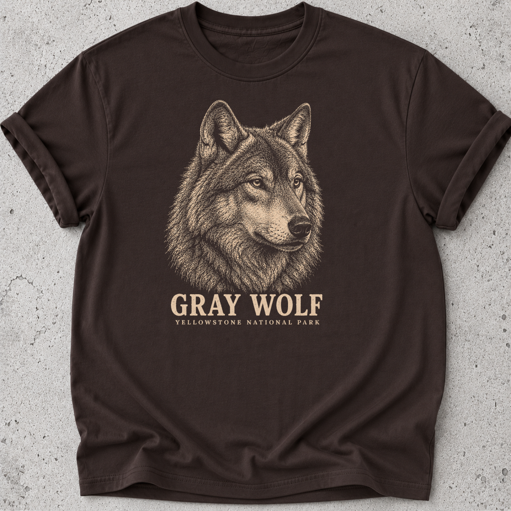 Gray Wolf Yellowstone  T-Shirt