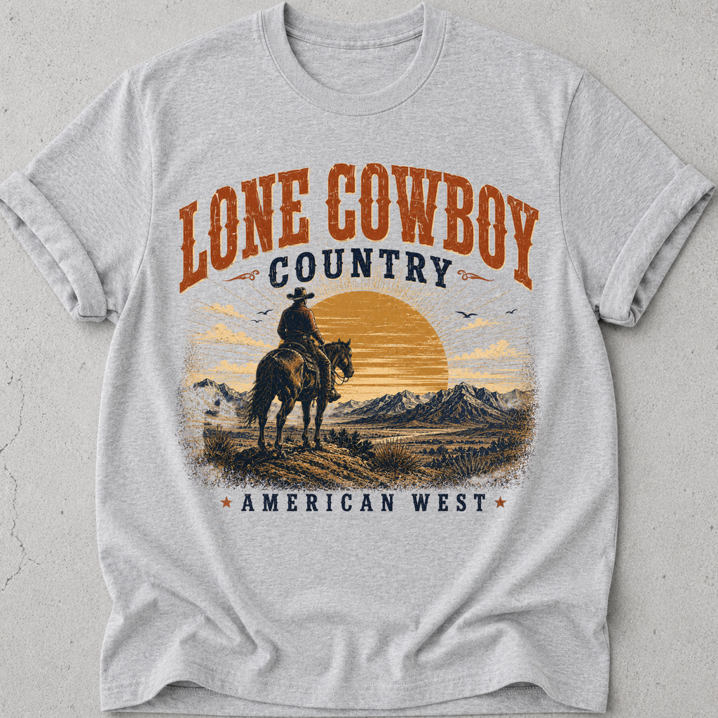 Lone Cowboy Country  T-Shirt