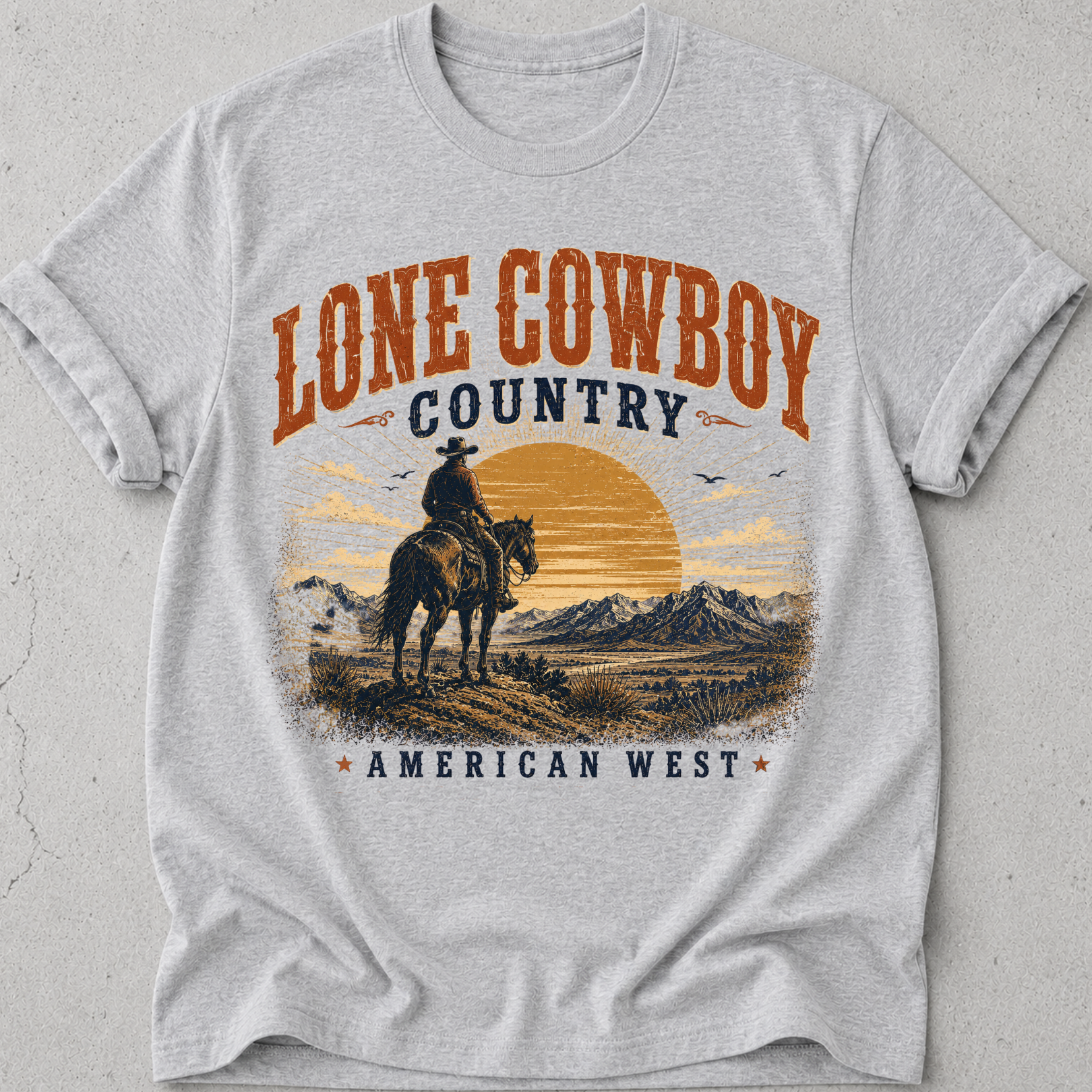 Lone Cowboy Country  T-Shirt