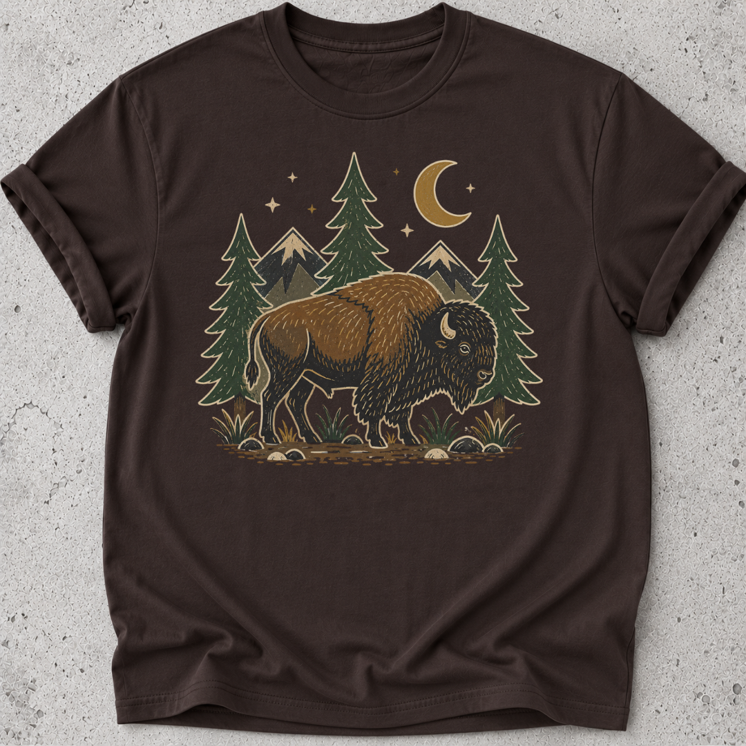 Folk Art Bison T-shirt