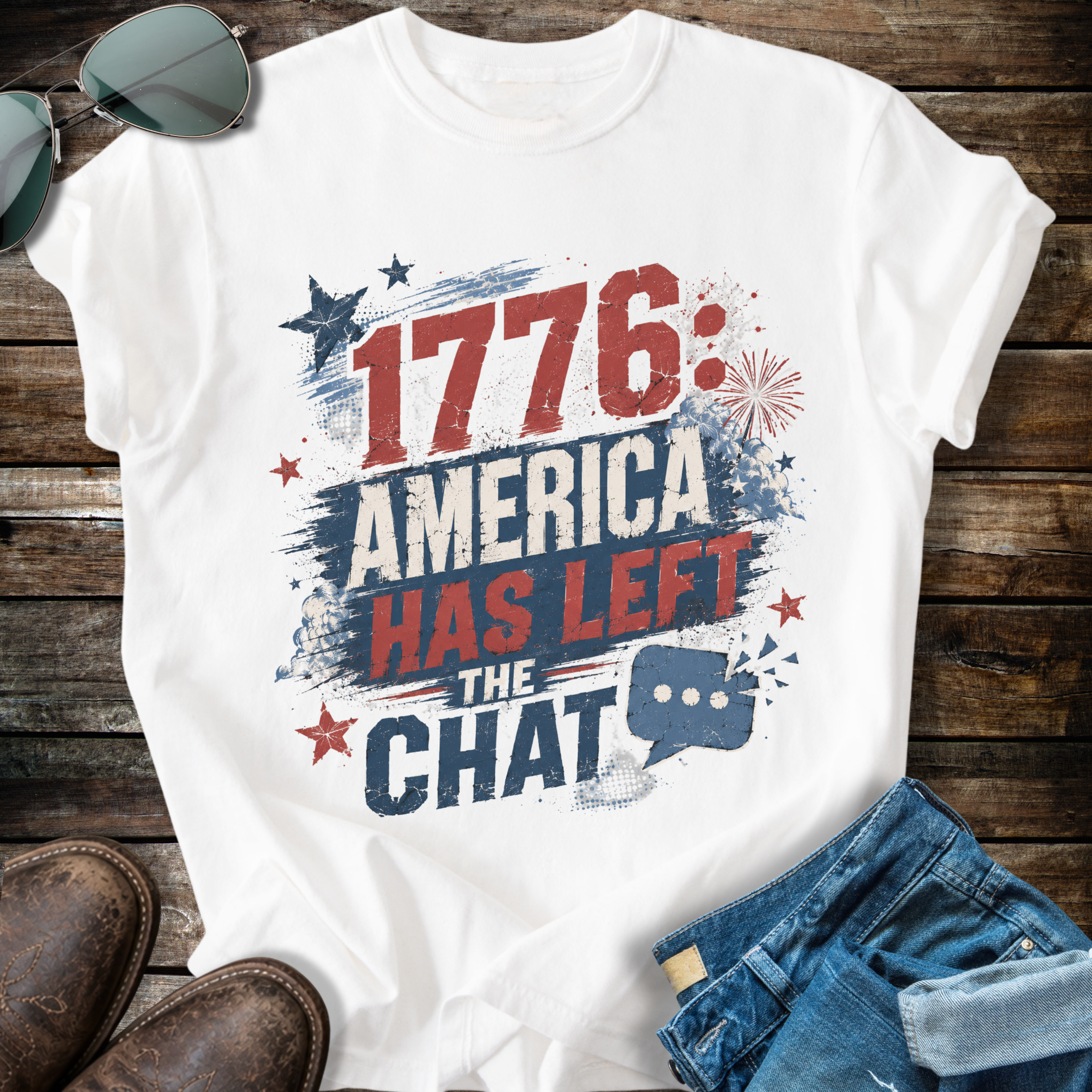 1776 America  Chat  T-shirt