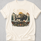 Folk Art Buffalo  T-shirt