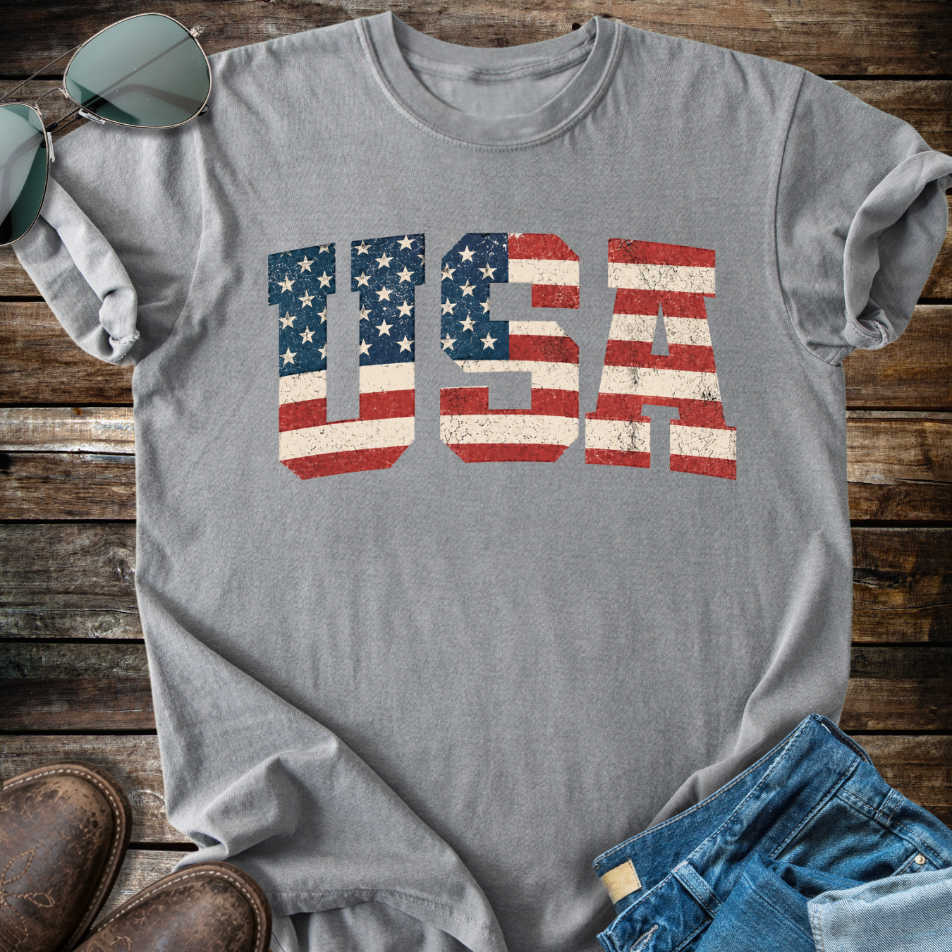 USA Flag T-shirt