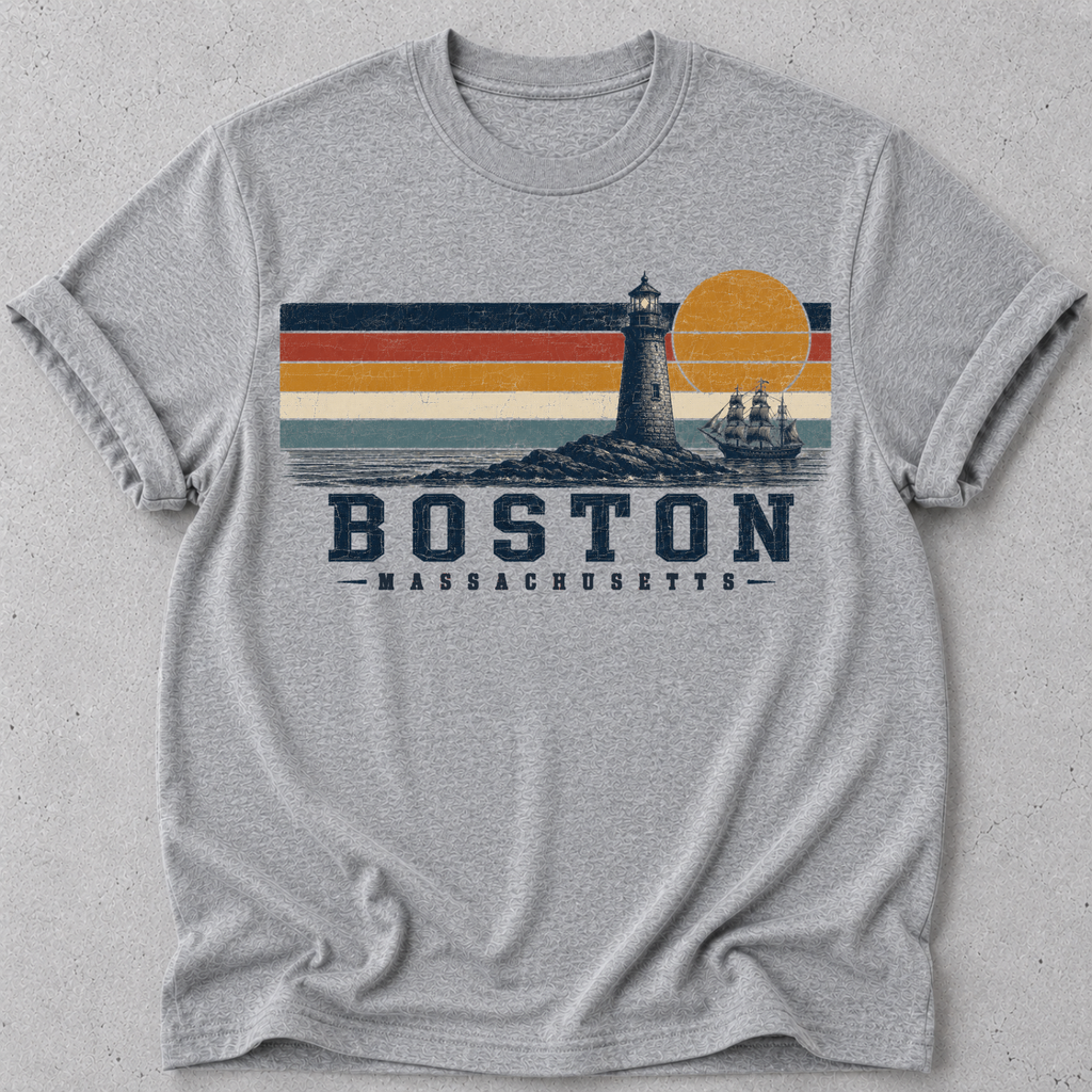 Boston Retro Sun T-Shirt