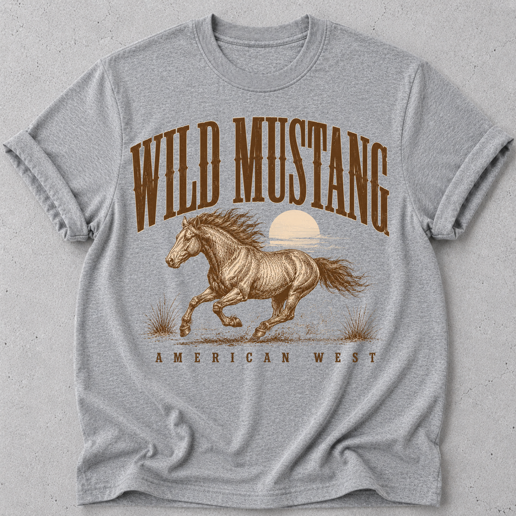 Wild Mustang American West  T-Shirt