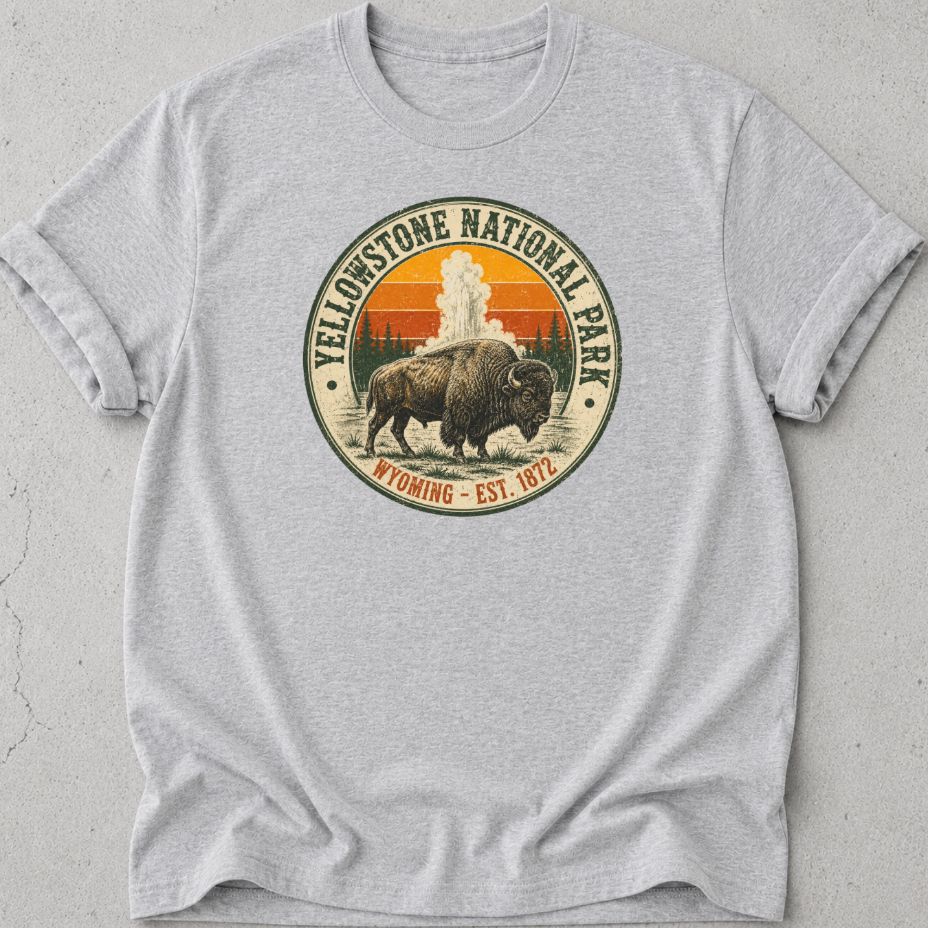 Yellowstone Medallion Bison T-Shirt