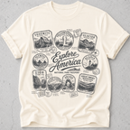 National Park Passport Stamps T-Shirt