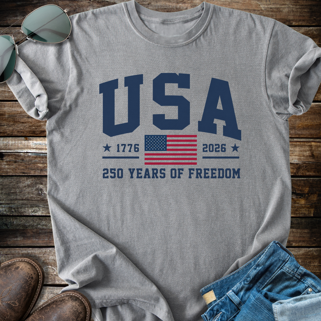 USA 250 Collegiate   T-Shirt