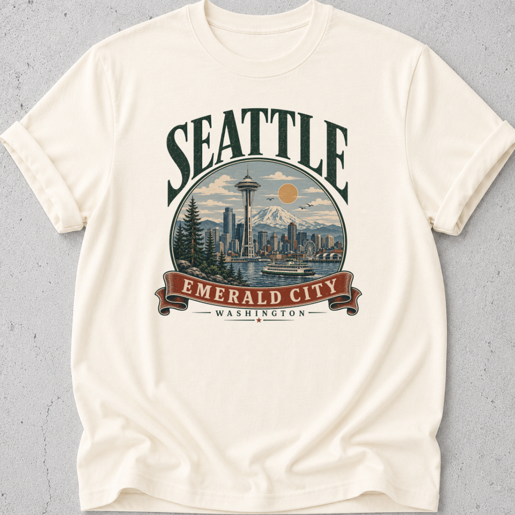 Seattle  Vintage Graphic T-shirt