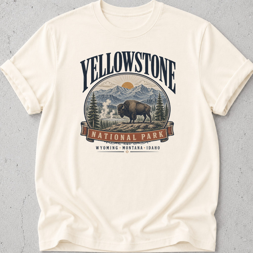Yellowstone Bison Graphic T-Shirt