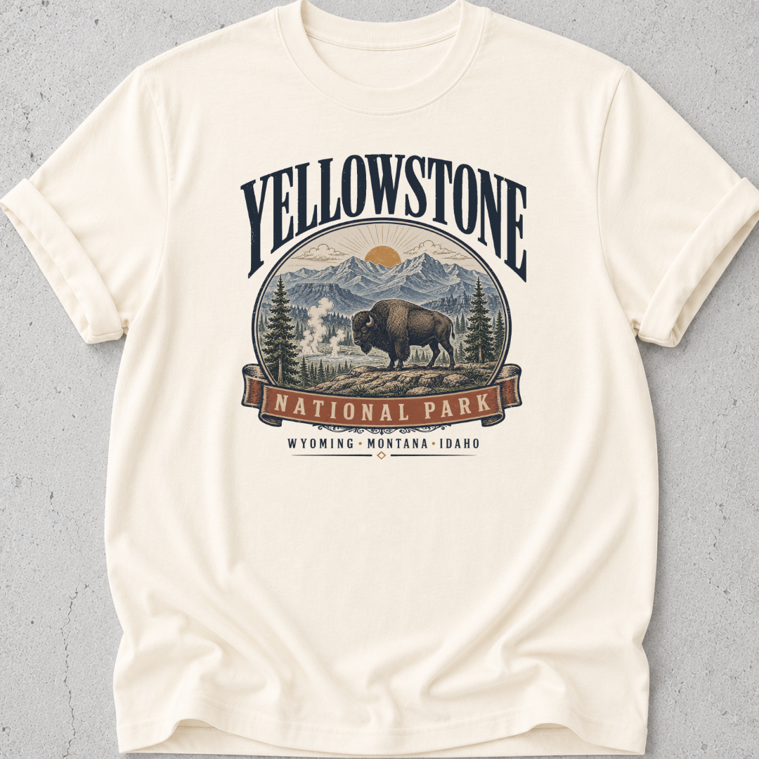 Yellowstone Bison Graphic T-Shirt