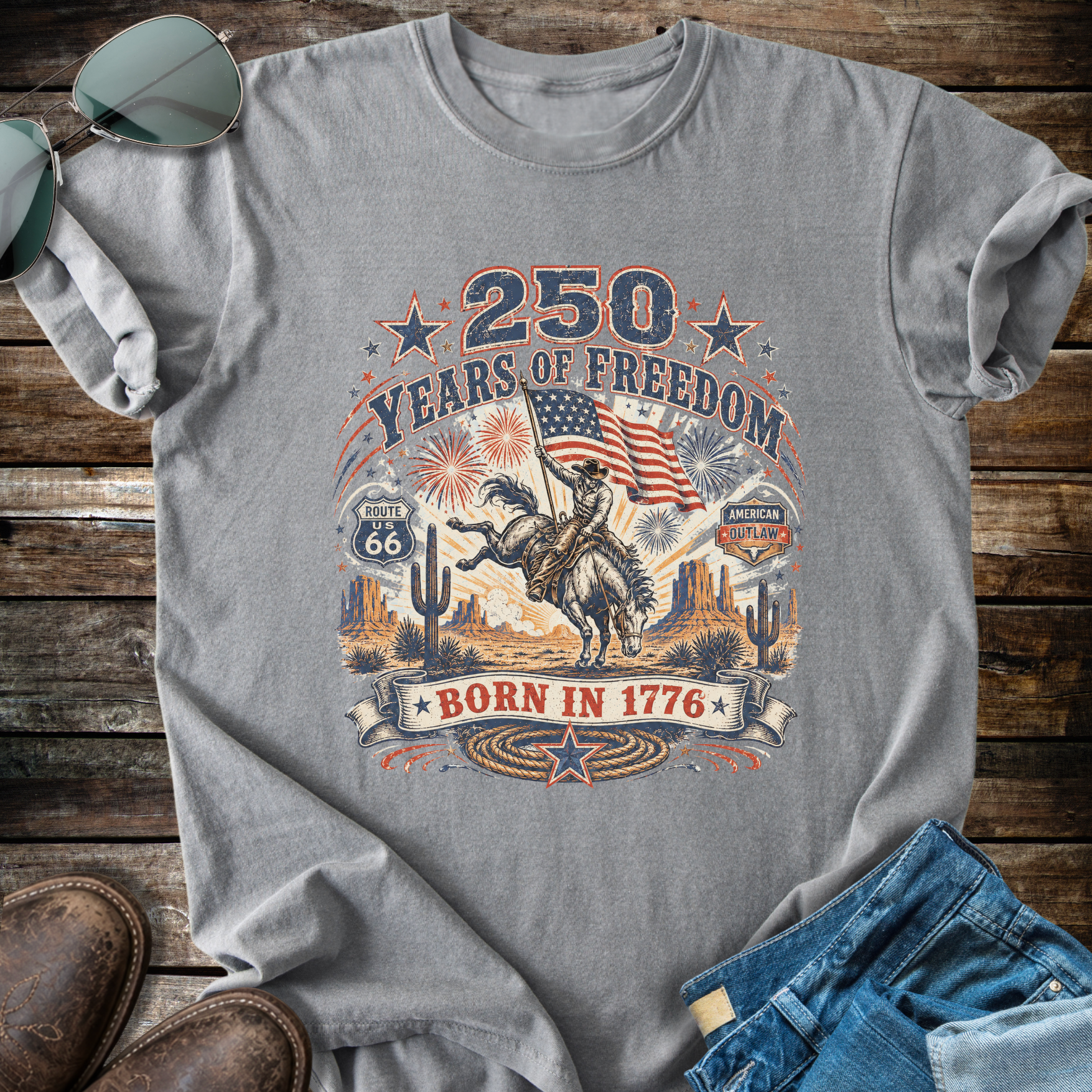 Rodeo USA  Anniversary  T-Shirt