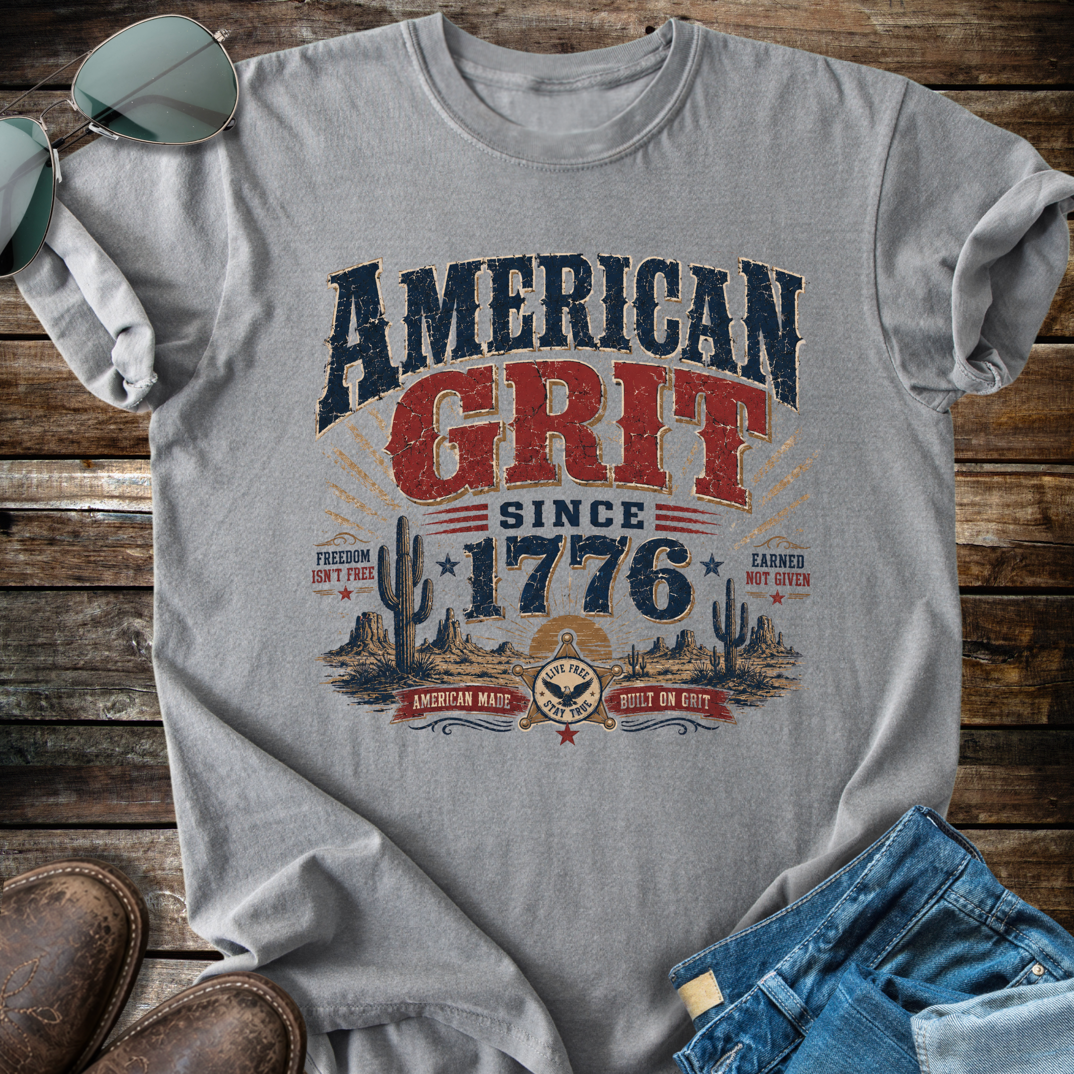 American Grid T-shirt