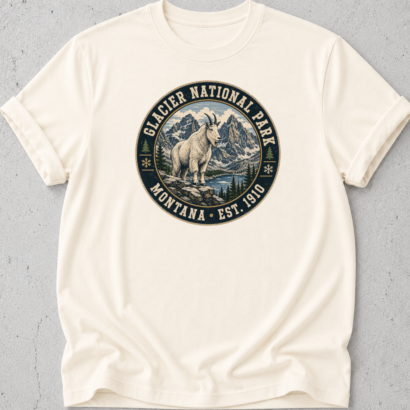 Glacier Park Goat T-Shirt