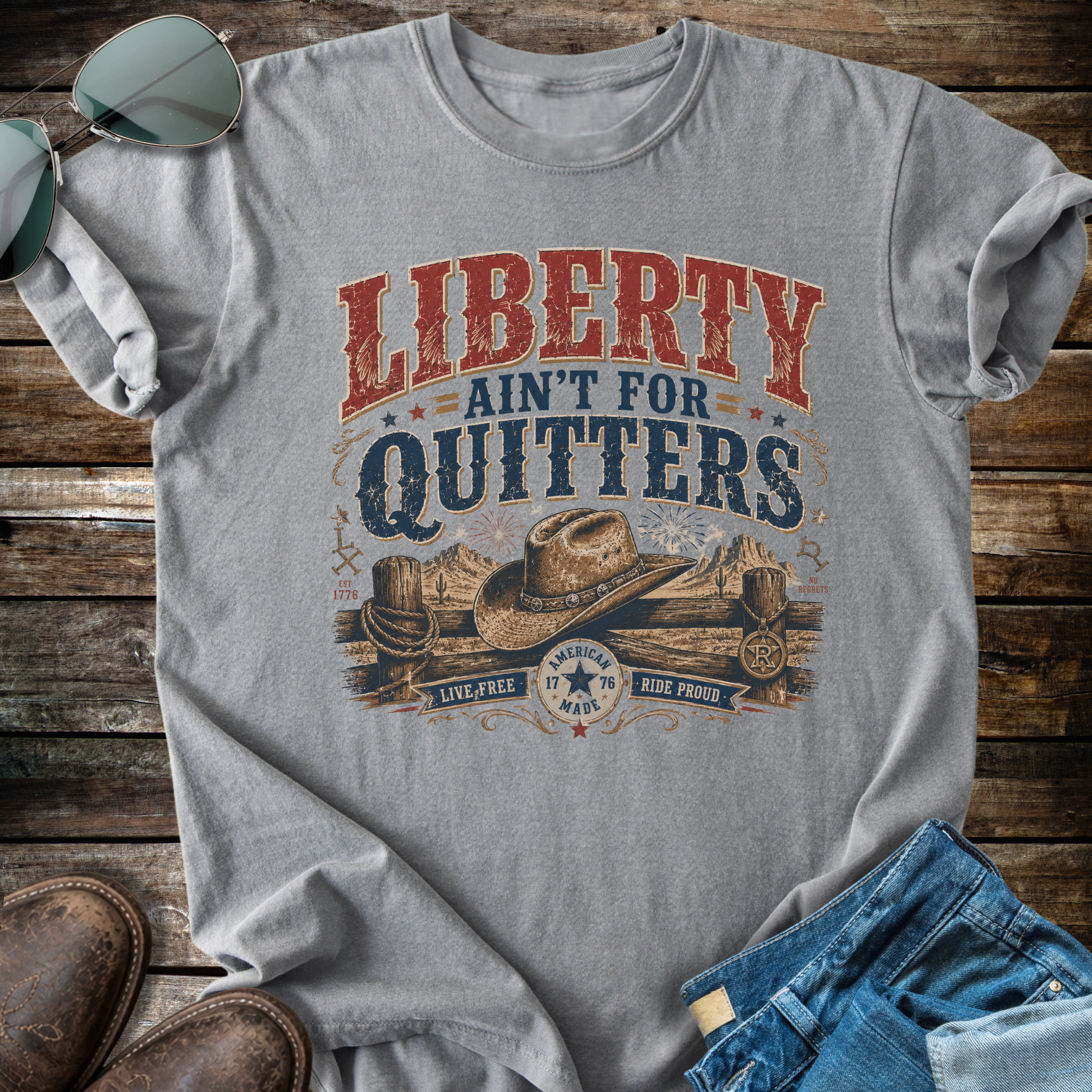 Liberty Aint' For Quitters T-shirt