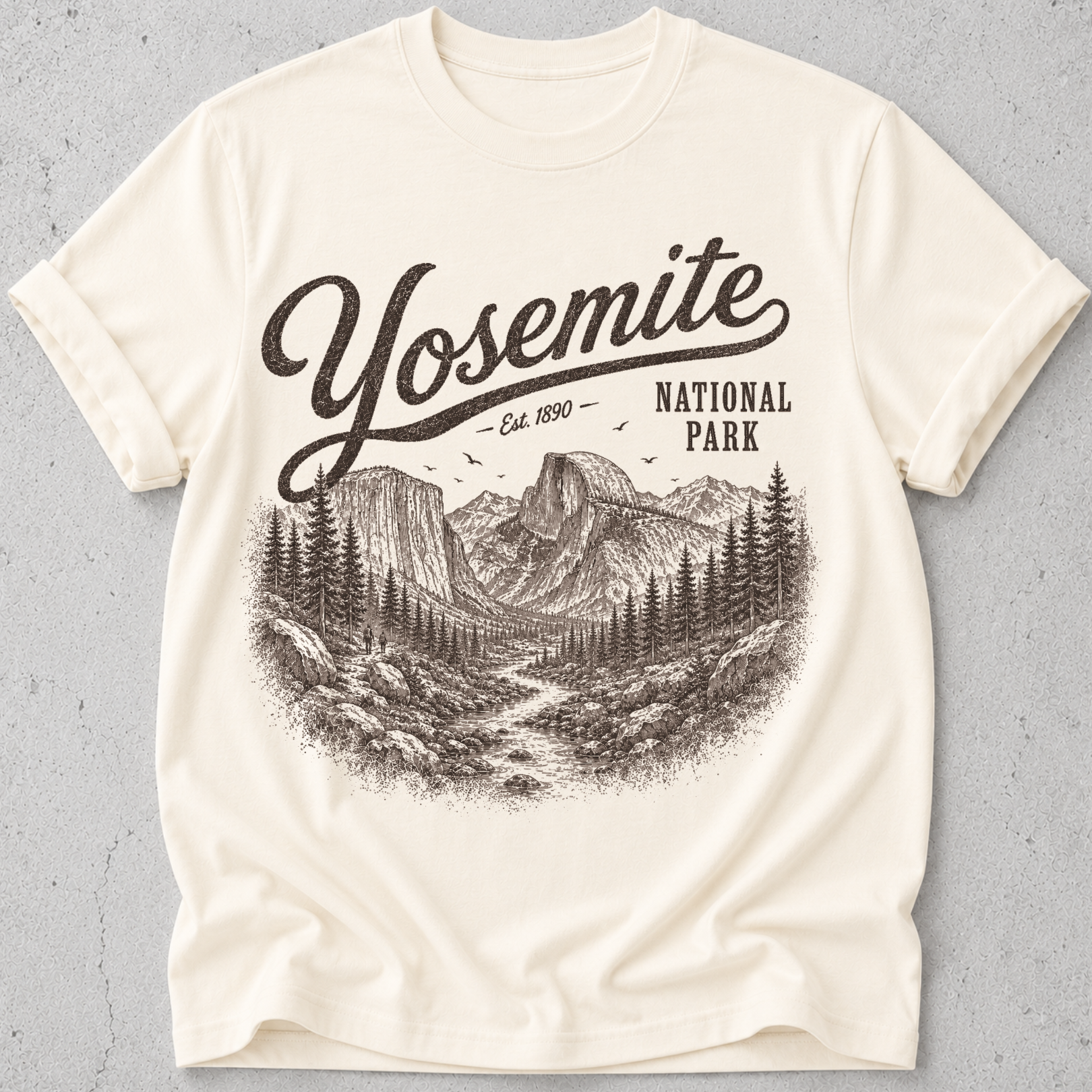 Yosemite El Capitan Vintage  T-Shirt