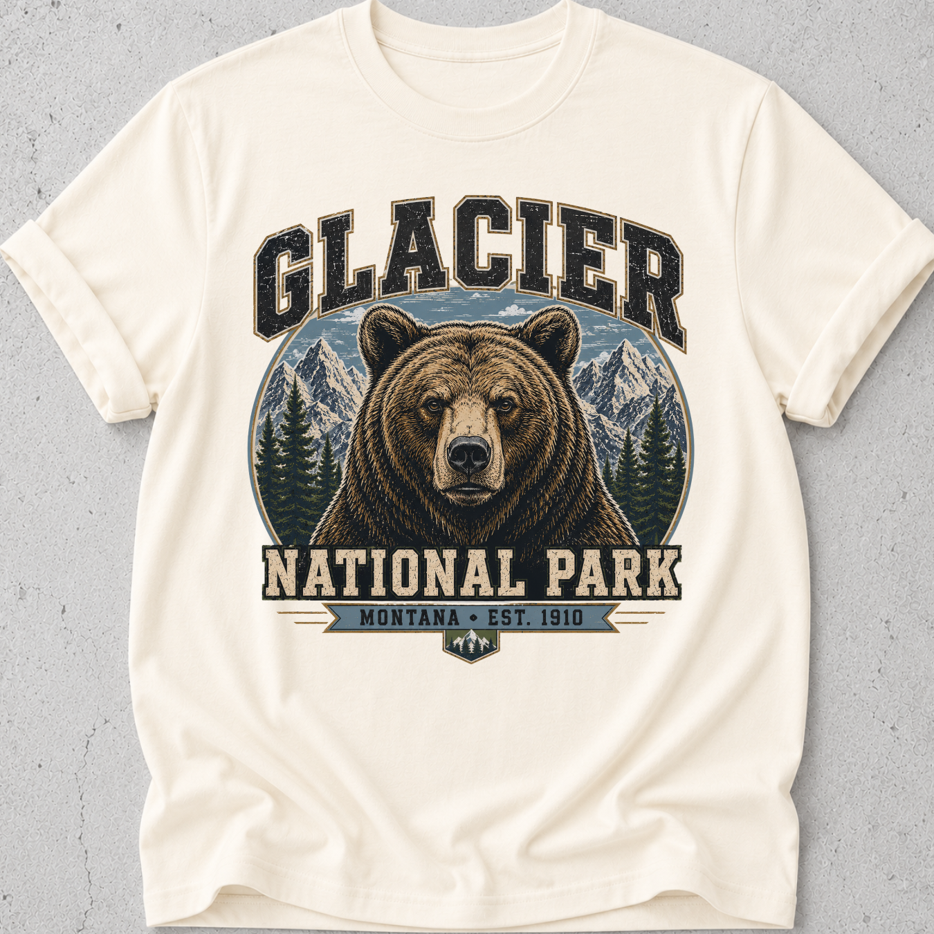 Glacier National Park Grizzly Bear T-Shirt