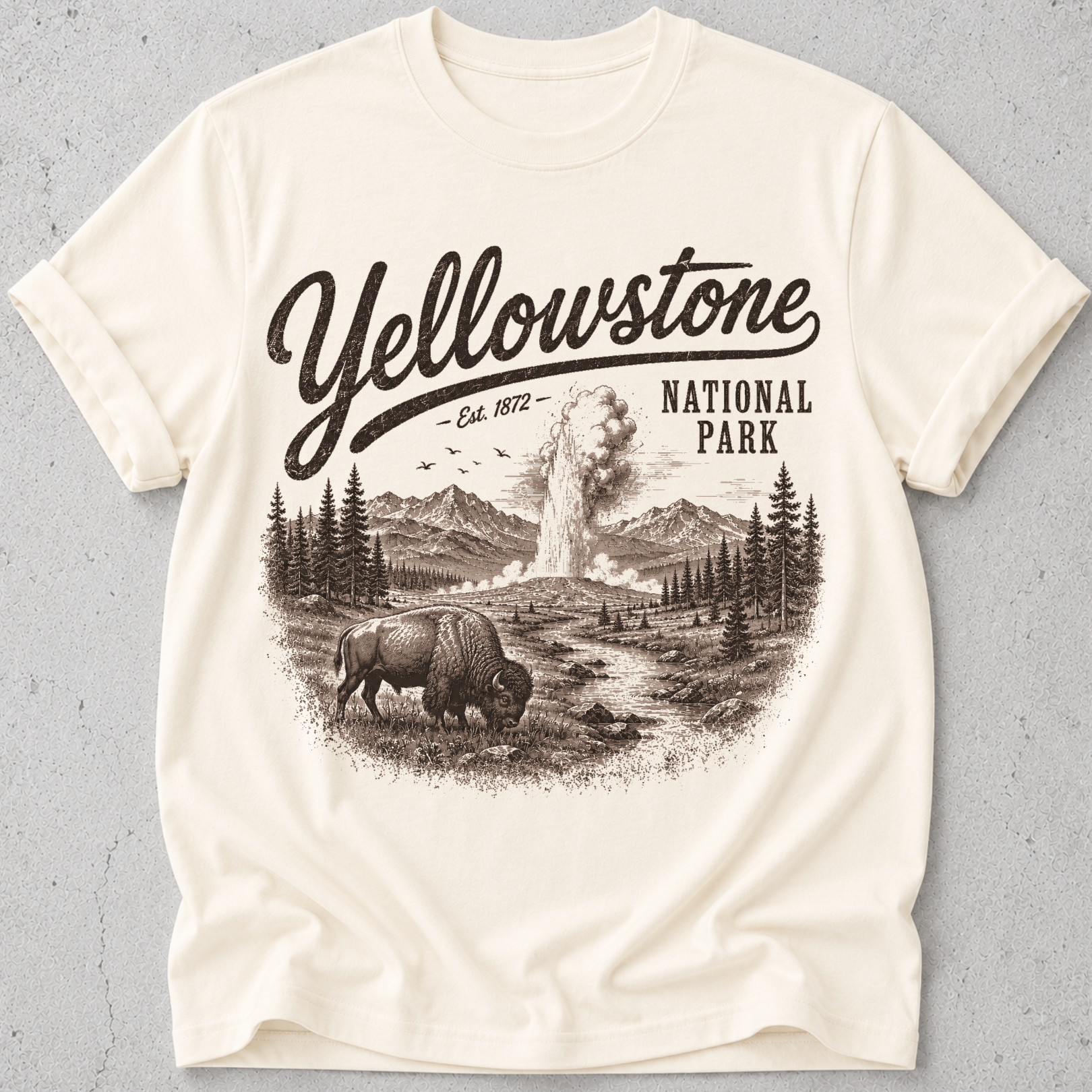 Yellowstone Vintage Bison T-Shirt