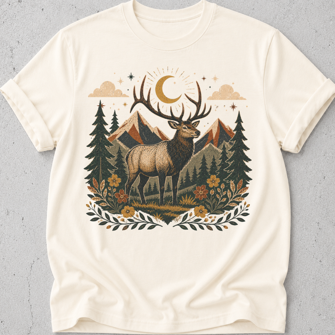Folk Art Deer T-shirt