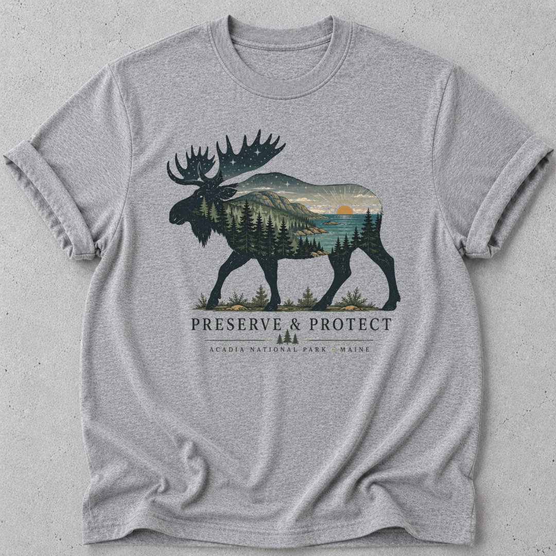 Acadia National Park Moose T-Shirt