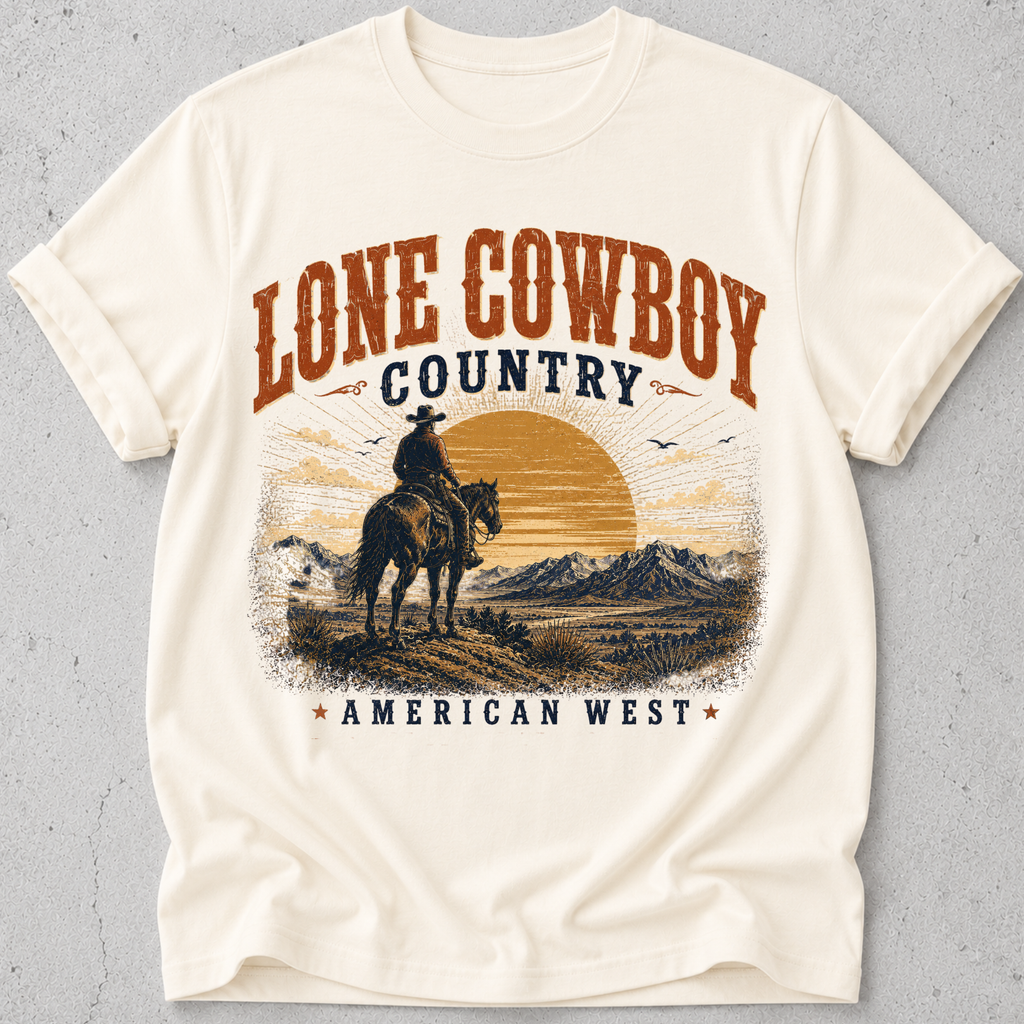 Lone Cowboy Country  T-Shirt