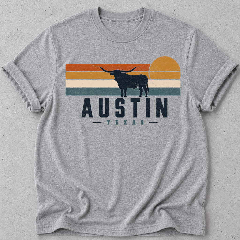 Austin Retro Sun T-Shirt