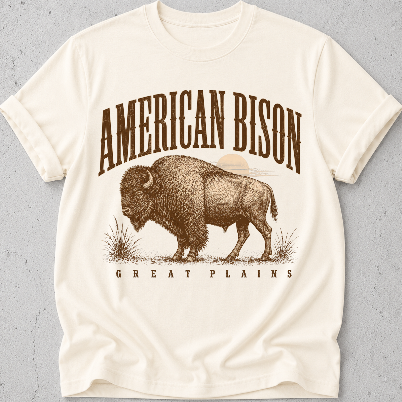 American Bison Great Plains T-Shirt