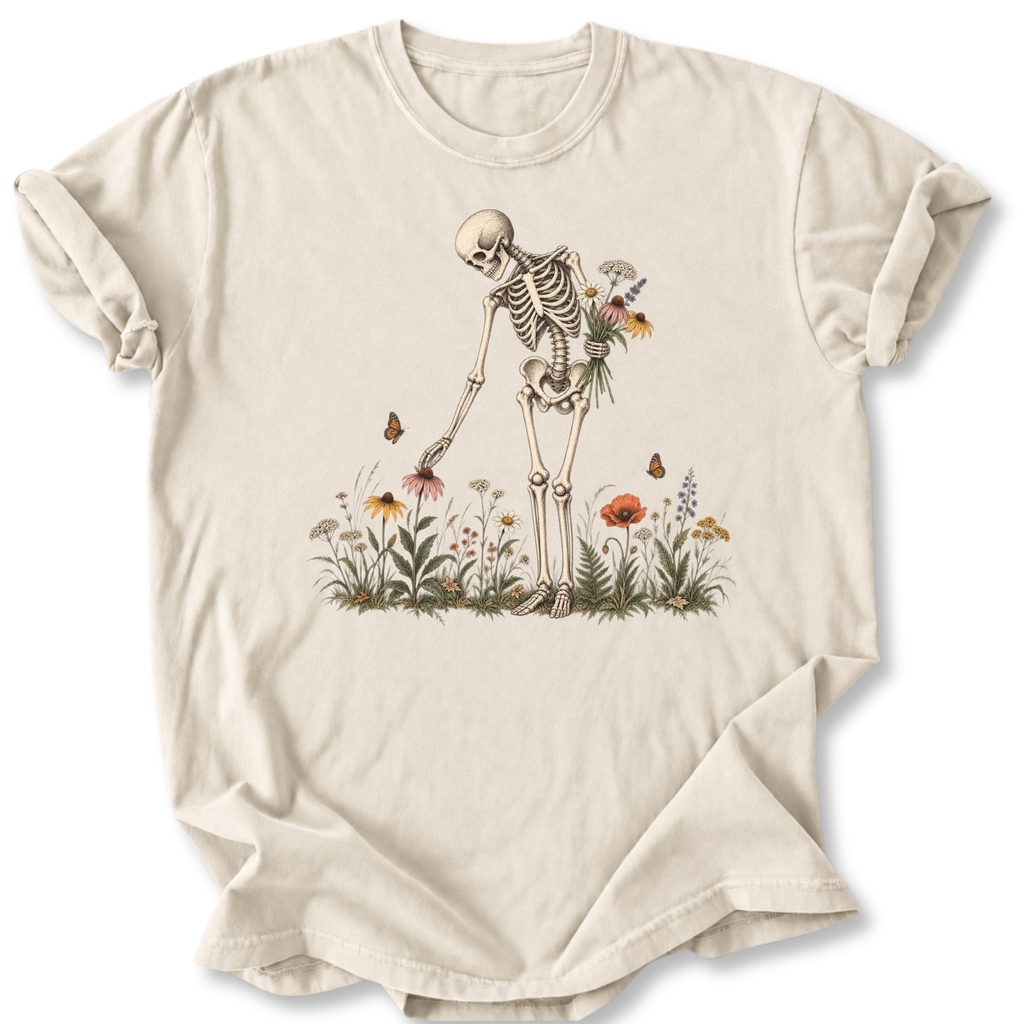 Skeleton Flowers T-shirt