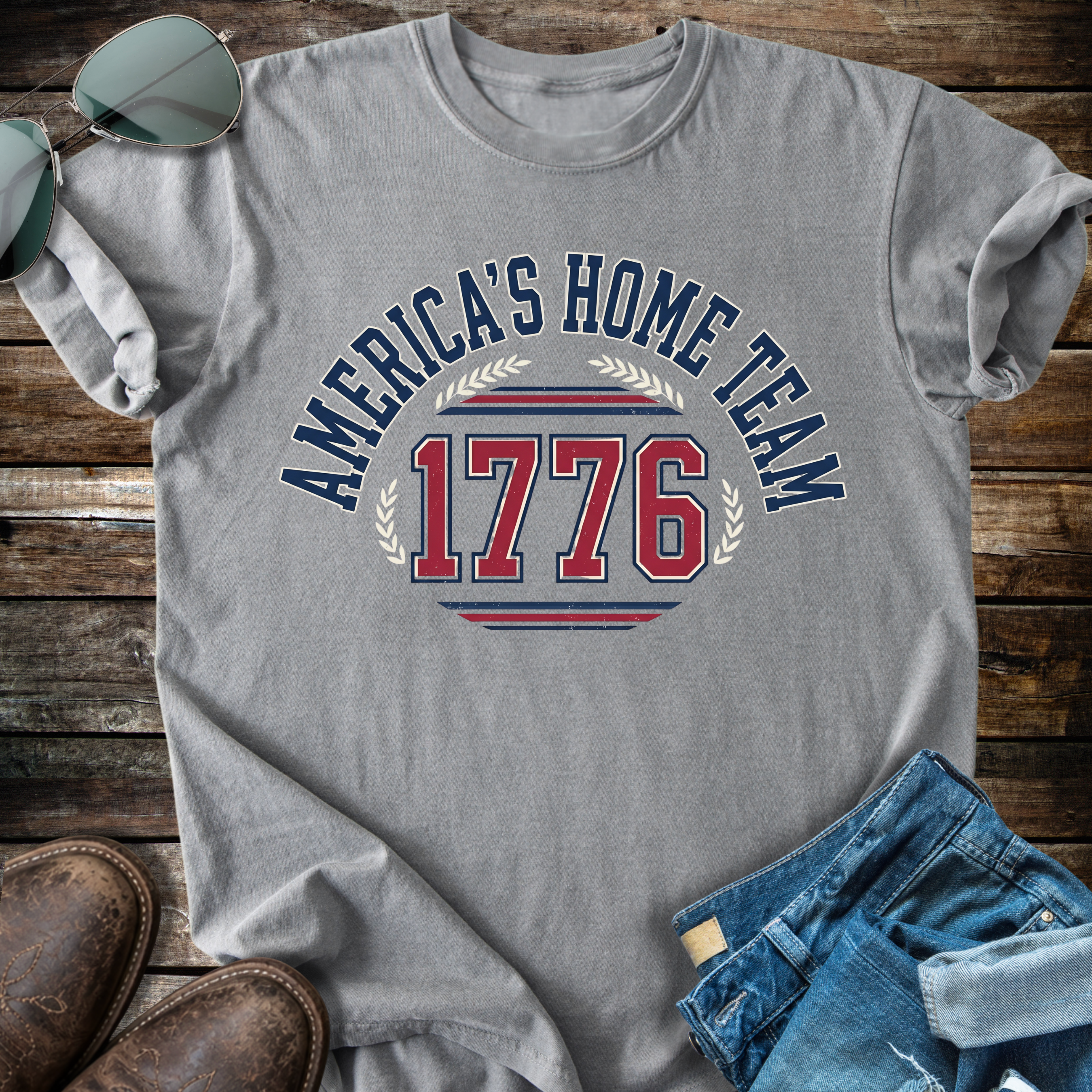 America Collegiate Arch  T-shirt