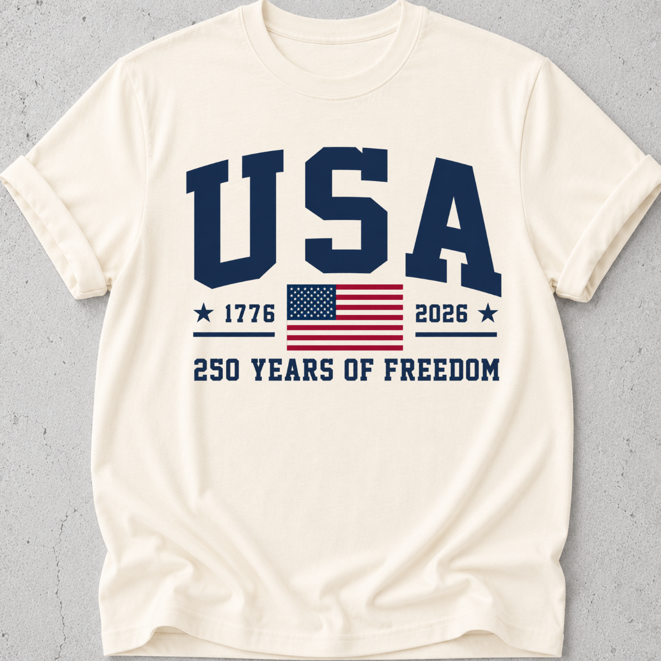 USA 250 Collegiate   T-Shirt