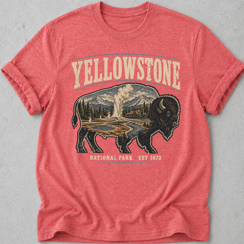 Yellowstone Medallion Bison  T-Shirt