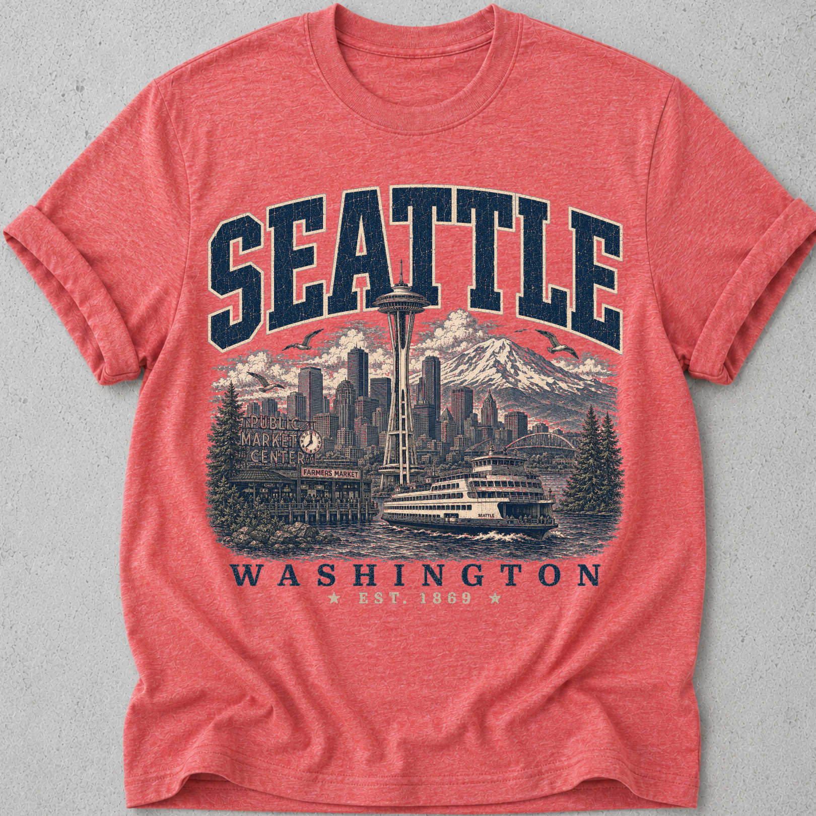 Seattle Cityscape T-Shirt