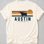 Austin Retro Sun T-Shirt