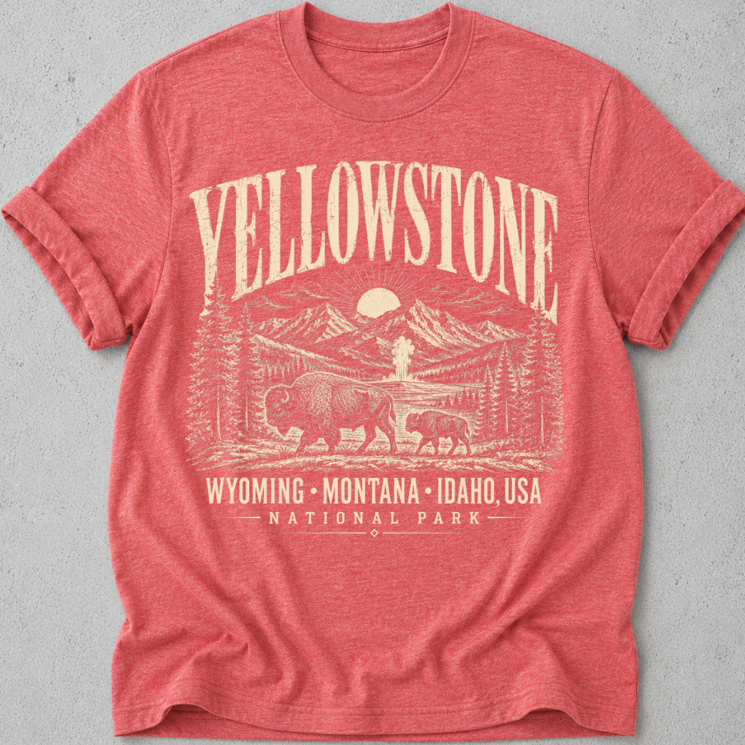 Yellowstone Vintage Print  T-Shirt