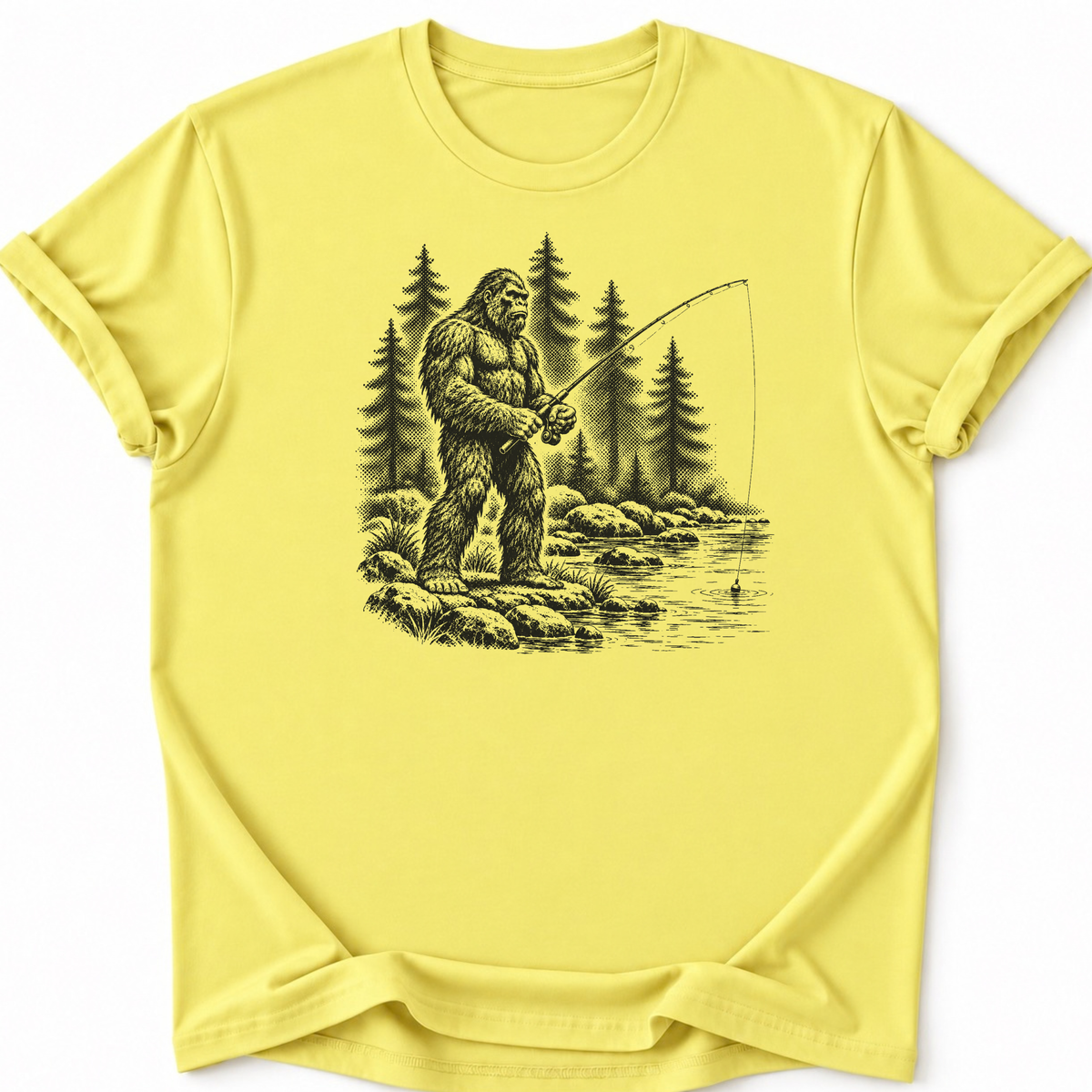 Sasquatch Fishing  T-shirt
