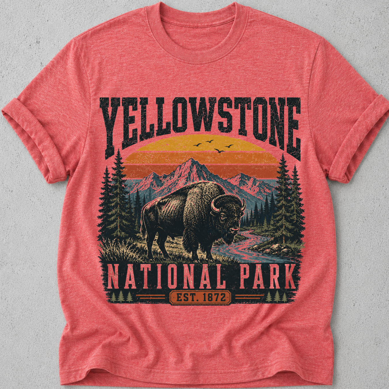 Yellowstone National Park  Bison  T-Shirt