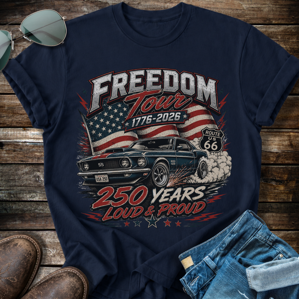 Muscle Car USA 1776  T-Shirt