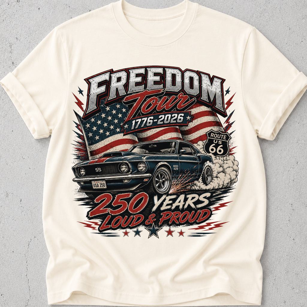 Muscle Car USA 1776  T-Shirt