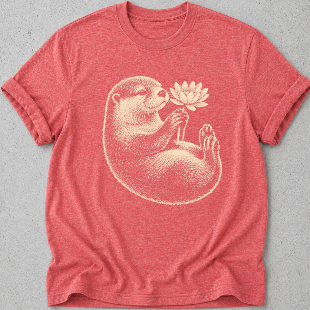 Otter and Water Lily T-shirt