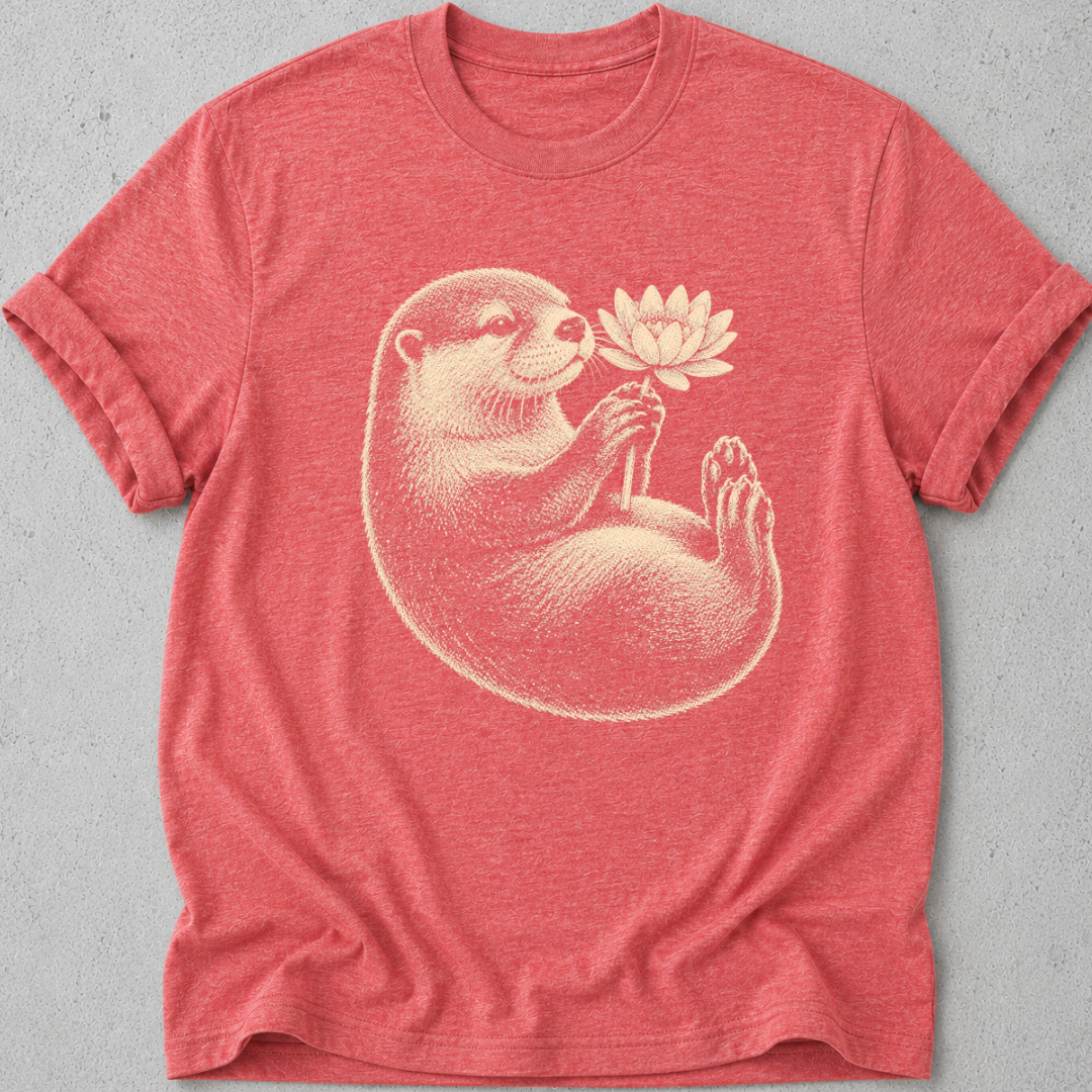 Otter and Water Lily T-shirt
