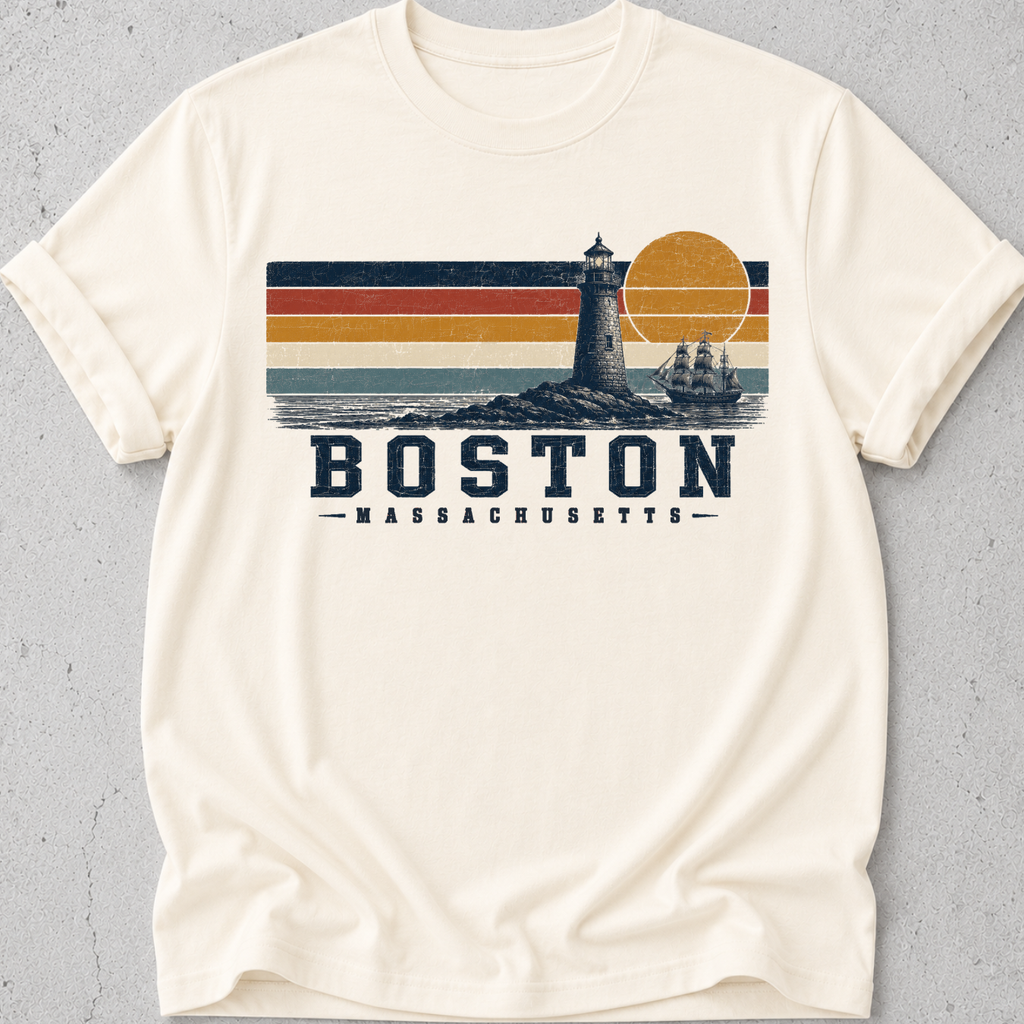 Boston Retro Sun T-Shirt