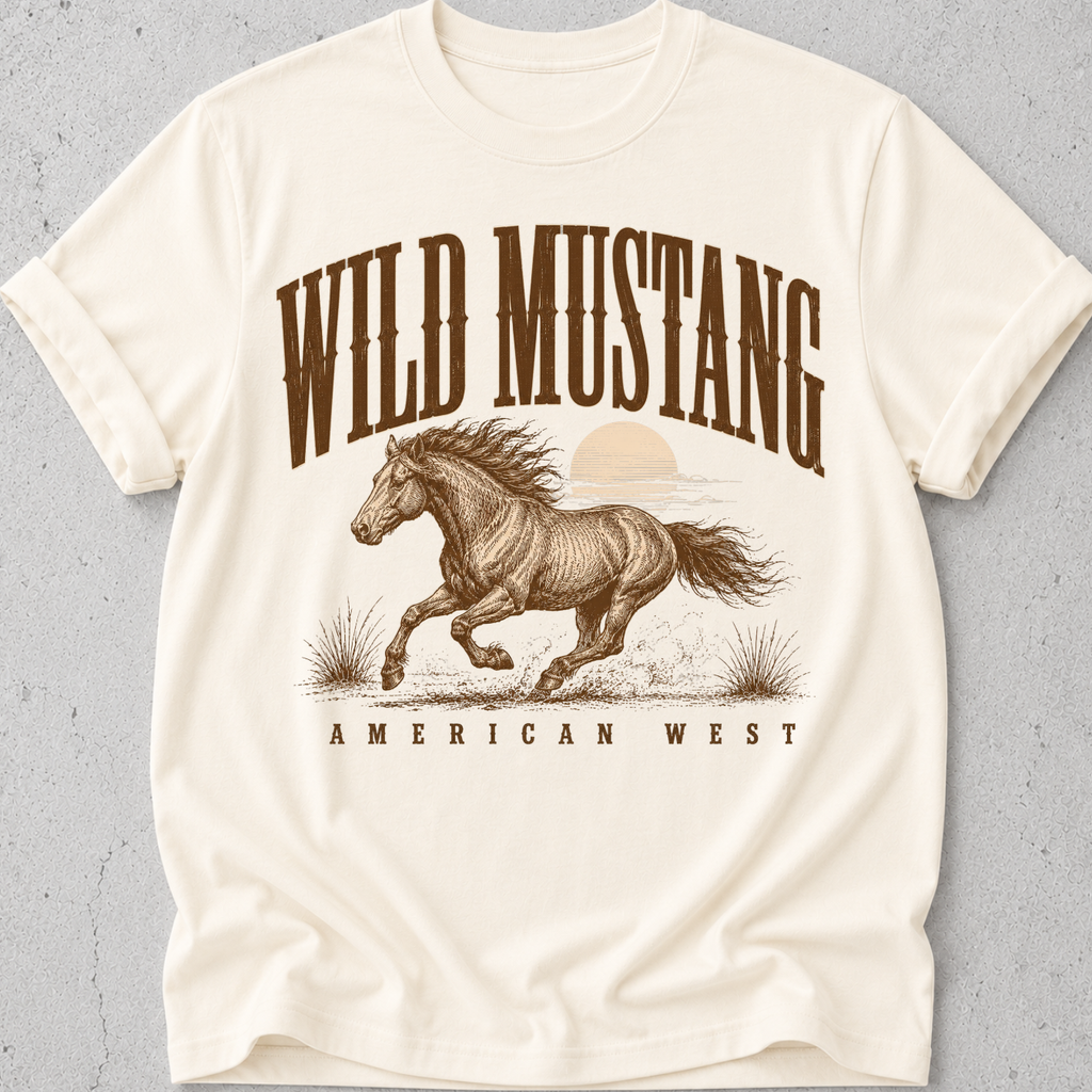 Wild Mustang American West  T-Shirt
