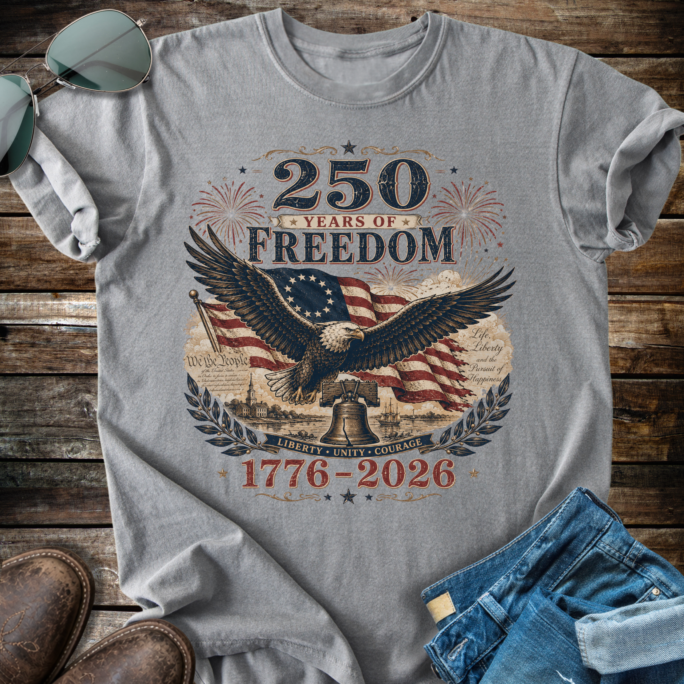 250 Freedom Eagle T-shirt