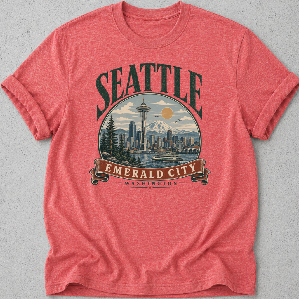 Seattle  Vintage Graphic T-shirt