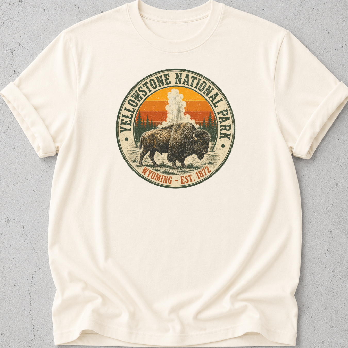Yellowstone Medallion Bison T-Shirt