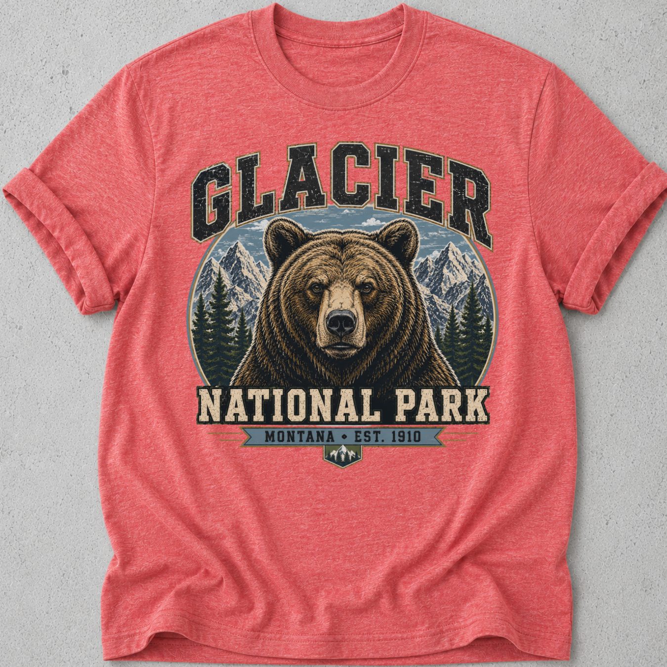 Glacier National Park Grizzly Bear T-Shirt