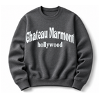 Chateau Marmont Hollywood vintage crewneck sweatshirt in Dark Grey 